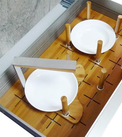 抗倍特防潮白色插盤架-900mm  427-PullOutPlateOrganiser900-MW