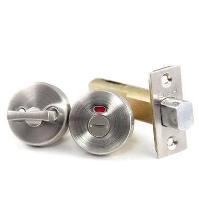 台製浴室圓型輔助鎖-不鏽鋼 132-LK02-42-BNA (3色)