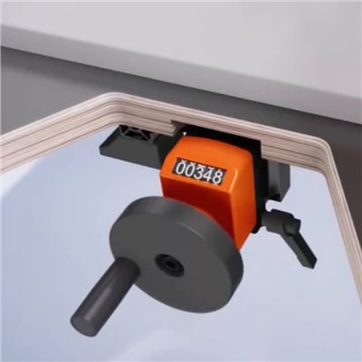 氣動鑽孔機的位置顯示器